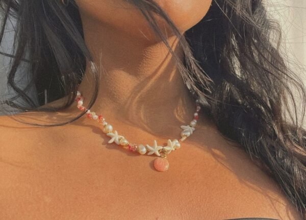 Collier de perles "Couché de soleil" – Image 3