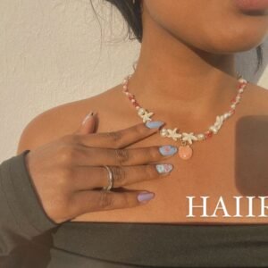 Collier de perles "Couché de soleil"